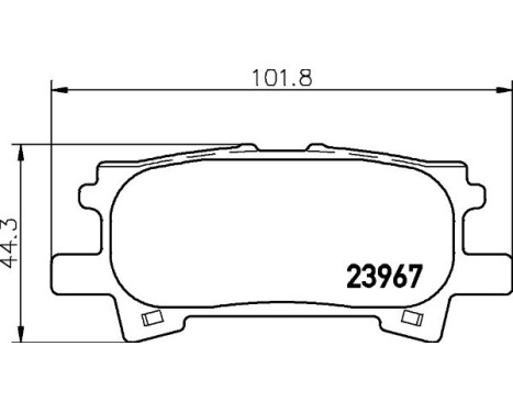 Brake Pad Set, disc brake 8DB 355 010-621 Hella, Image 7