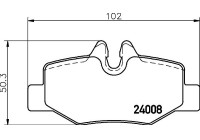 Brake Pad Set, disc brake 8DB 355 010-661 Hella