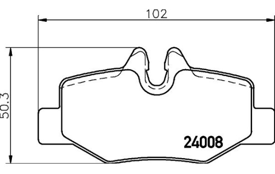 Brake Pad Set, disc brake 8DB 355 010-661 Hella, Image 4