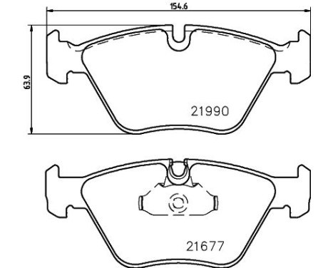 Brake Pad Set, disc brake 8DB 355 010-711 Hella, Image 4