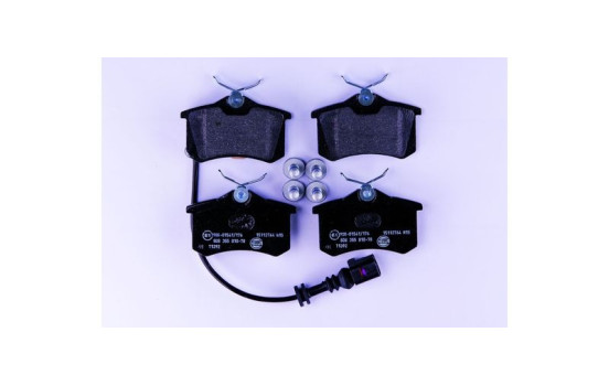 Brake Pad Set, disc brake 8DB 355 010-781 Hella