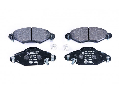 Brake Pad Set, disc brake 8DB 355 010-791 Hella