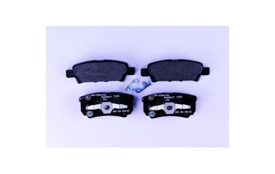 Brake Pad Set, disc brake 8DB 355 010-811 Hella