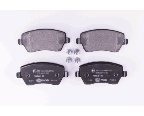 Brake Pad Set, disc brake 8DB 355 010-851 Hella Pagid GmbH