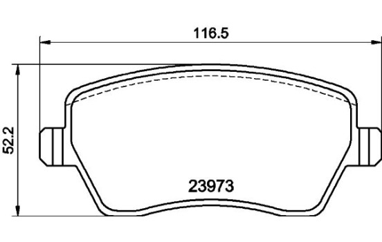 Brake Pad Set, disc brake 8DB 355 010-851 Hella, Image 4