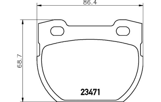 Brake Pad Set, disc brake 8DB 355 010-921 Hella, Image 4