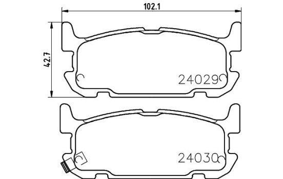 Brake Pad Set, disc brake 8DB 355 010-931 Hella, Image 4