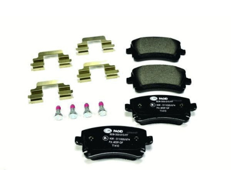 Brake Pad Set, disc brake 8DB 355 010-971 Hella Pagid GmbH, Image 2