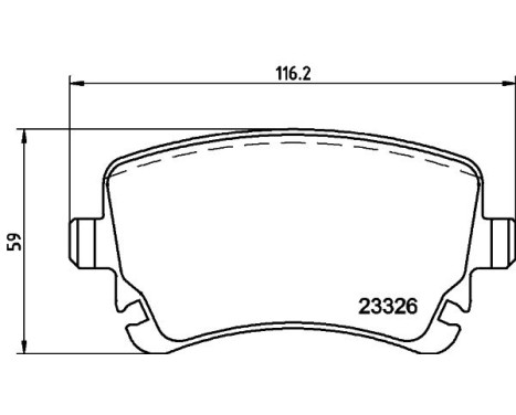 Brake Pad Set, disc brake 8DB 355 010-971 Hella, Image 4