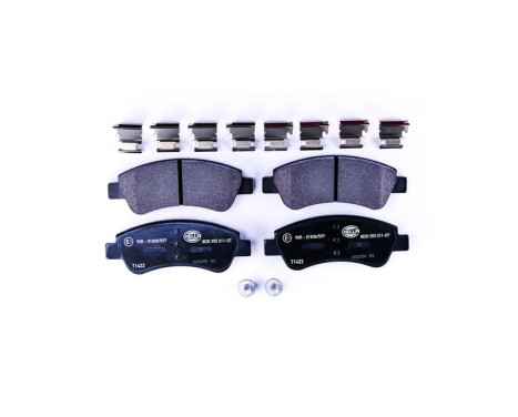 Brake Pad Set, disc brake 8DB 355 011-071 Hella