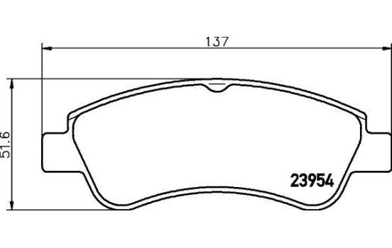 Brake Pad Set, disc brake 8DB 355 011-071 Hella, Image 4