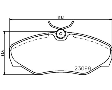 Brake Pad Set, disc brake 8DB 355 011-091 Hella, Image 4