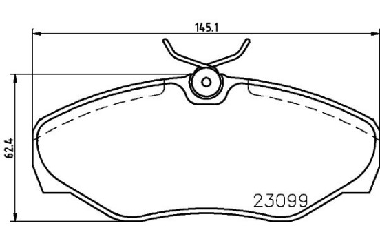 Brake Pad Set, disc brake 8DB 355 011-091 Hella, Image 4