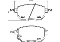 Brake Pad Set, disc brake 8DB 355 011-101 Hella Pagid GmbH