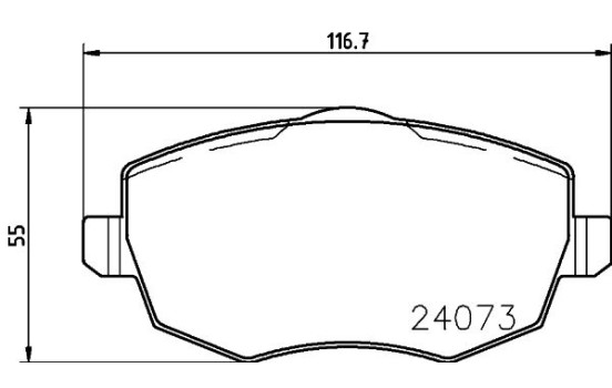 Brake Pad Set, disc brake 8DB 355 011-231 Hella, Image 4
