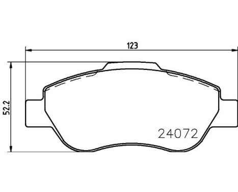Brake Pad Set, disc brake 8DB 355 011-241 Hella, Image 4