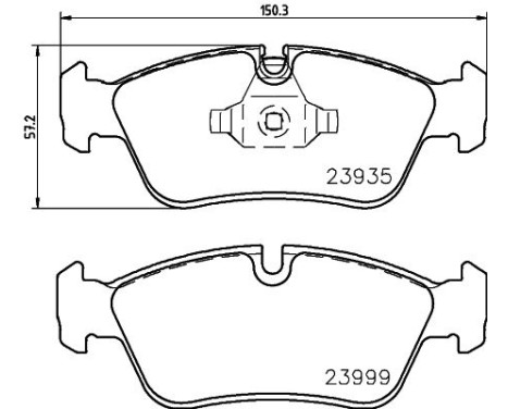Brake Pad Set, disc brake 8DB 355 011-281 Hella, Image 4