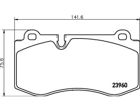 Brake Pad Set, disc brake 8DB 355 011-401 Hella, Image 4