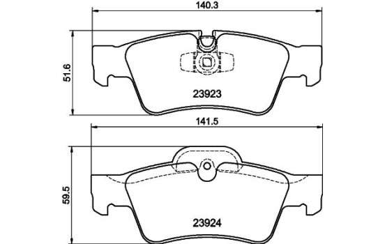 Brake Pad Set, disc brake 8DB 355 011-421 Hella, Image 4