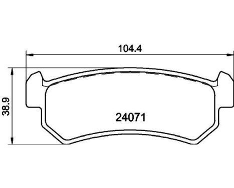 Brake Pad Set, disc brake 8DB 355 011-451 Hella, Image 4