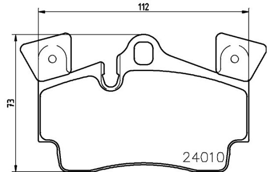 Brake Pad Set, disc brake 8DB 355 011-471 Hella, Image 4