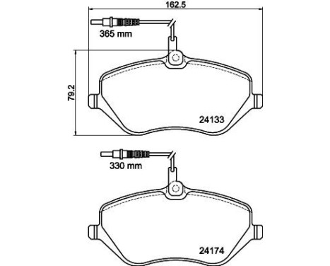 Brake Pad Set, disc brake 8DB 355 011-491 Hella, Image 4