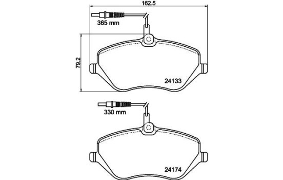 Brake Pad Set, disc brake 8DB 355 011-491 Hella, Image 4