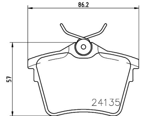 Brake Pad Set, disc brake 8DB 355 011-501 Hella, Image 4