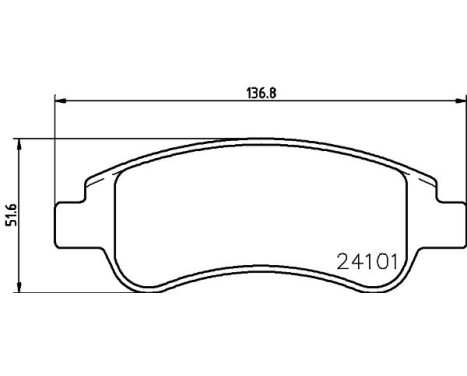 Brake Pad Set, disc brake 8DB 355 011-521 Hella, Image 4