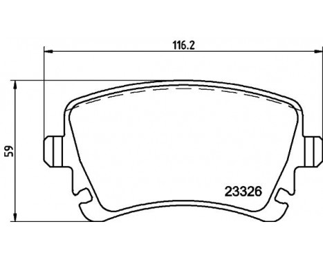 Brake Pad Set, disc brake 8DB 355 011-531 Hella Pagid GmbH