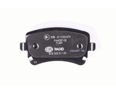 Brake Pad Set, disc brake 8DB 355 011-531 Hella Pagid GmbH, Image 3