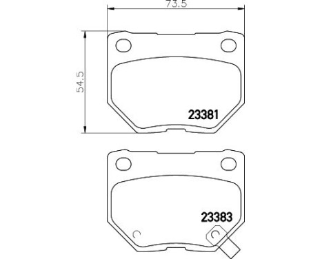 Brake Pad Set, disc brake 8DB 355 011-601 Hella, Image 4