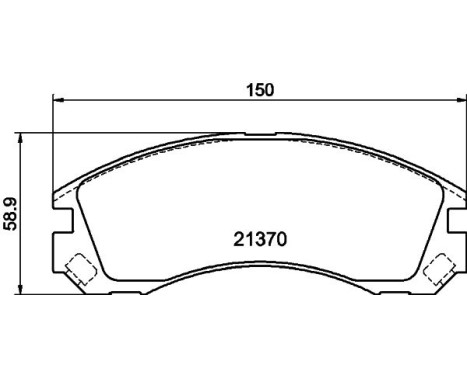 Brake Pad Set, disc brake 8DB 355 011-751 Hella, Image 4