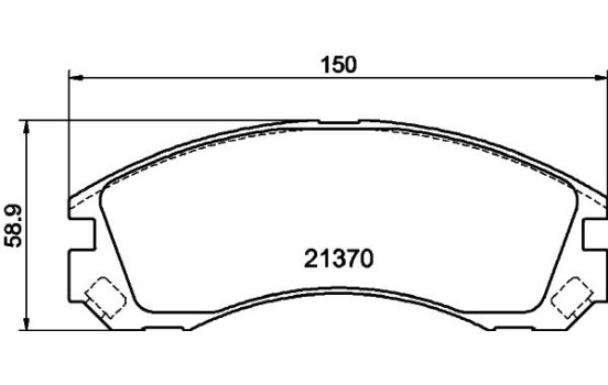 Brake Pad Set, disc brake 8DB 355 011-751 Hella, Image 4
