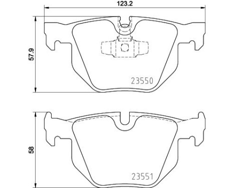 Brake Pad Set, disc brake 8DB 355 011-801 Hella, Image 4