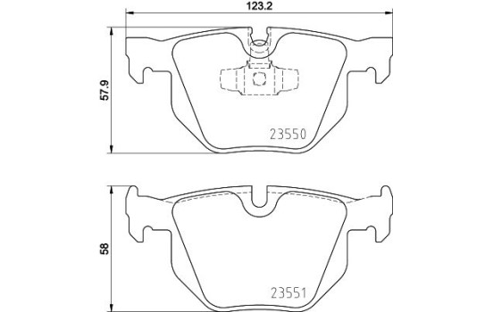Brake Pad Set, disc brake 8DB 355 011-801 Hella, Image 4