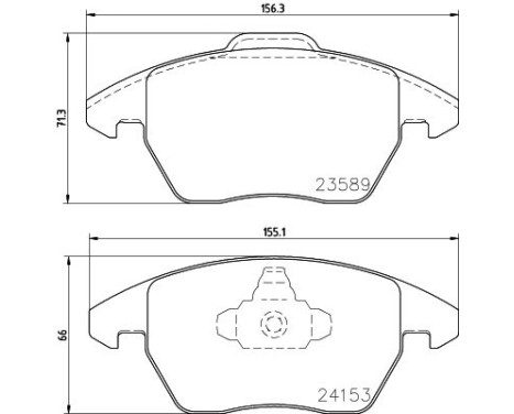 Brake Pad Set, disc brake 8DB 355 011-811 Hella, Image 4