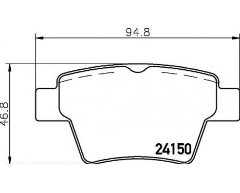 Brake Pad Set, disc brake 8DB 355 011-821 Hella Pagid GmbH, Image 5