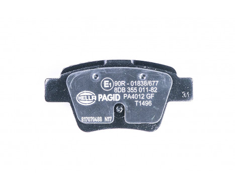 Brake Pad Set, disc brake 8DB 355 011-821 Hella, Image 4