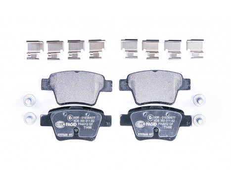 Brake Pad Set, disc brake 8DB 355 011-821 Hella