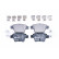 Brake Pad Set, disc brake 8DB 355 011-821 Hella