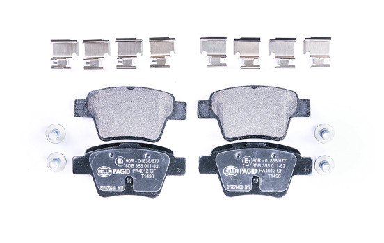 Brake Pad Set, disc brake 8DB 355 011-821 Hella