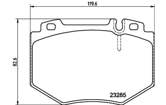 Brake Pad Set, disc brake 8DB 355 011-831 Hella, Image 4