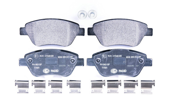 Brake Pad Set, disc brake 8DB 355 011-871 Hella