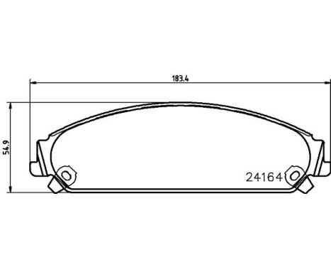 Brake Pad Set, disc brake 8DB 355 011-891 Hella, Image 4