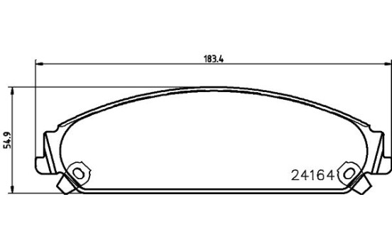 Brake Pad Set, disc brake 8DB 355 011-891 Hella, Image 4