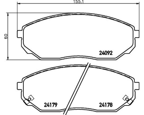 Brake Pad Set, disc brake 8DB 355 011-931 Hella, Image 4