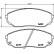 Brake Pad Set, disc brake 8DB 355 011-931 Hella, Thumbnail 4