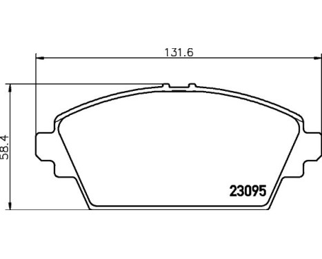 Brake Pad Set, disc brake 8DB 355 011-951 Hella, Image 4