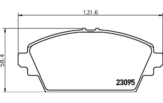 Brake Pad Set, disc brake 8DB 355 011-951 Hella, Image 4